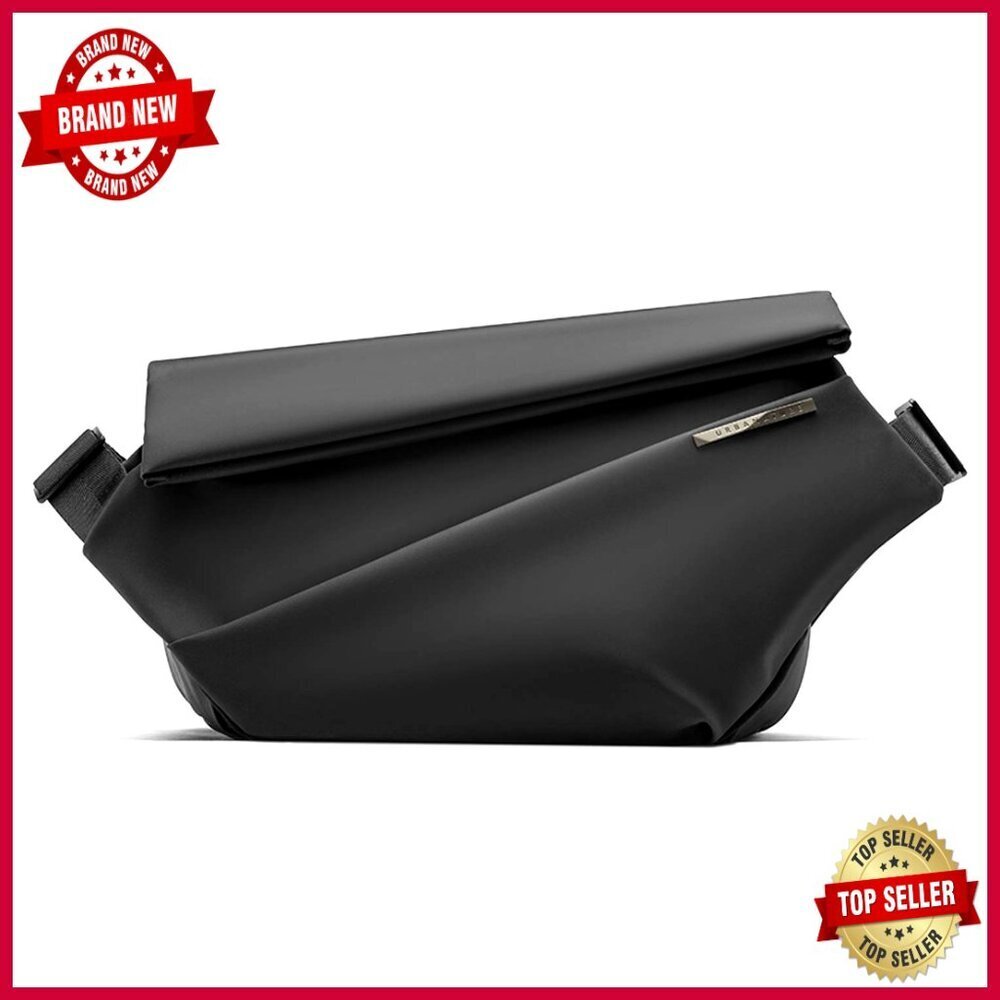 Expandable Waterproof Sling Bag, Adjustable Strap, 6L Capacity, Travel Work